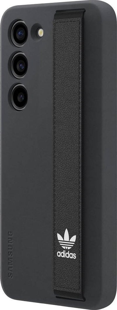Rrip telefoni Samsung Adidas Originals GP-TOS911TLBBW, për Galaxy S23 S23 Plus S23 Ultra, i zi