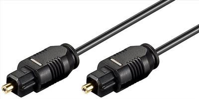 Kabllo optike audio Goobay 51217, Toslink në Toslink, 1.5 m, e zezë