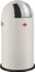 Kosh mbeturinash Wesco Pushboy 50L, metal, e bardhë matt