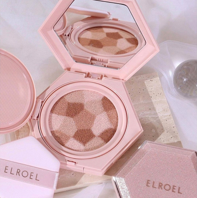 Прајмер компактен кушон Elroel Blending Corrective 21 Light Beige, 12.5 g