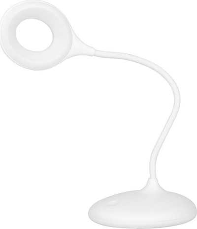 Lampë tavoline Activeshop White Snake Ring, LED, fleksibël, e bardhë