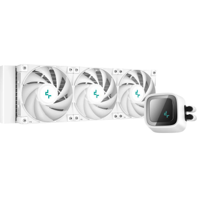 Ftohës uji për CPU Deepcool LS720 WH, radiator 360mm, A-RGB, i bardhë
