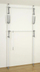 Sistem garderobe Herkules Flex, i rregullueshëm 116-190 cm, montim me tension, i bardhë