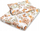 Set krevati për bebe Velvet Cot Set Square, jorgan edhe jastëk, kadife pambuku, bezhë