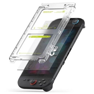 Mbrojtëse ekrani Ringke Easy Slide, 2 xhama të temperum, për Nintendo Switch 2, transparente