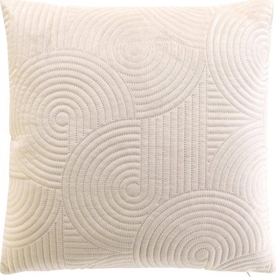 Mbulesë jastëku Circles, 40x40 cm, natyrale