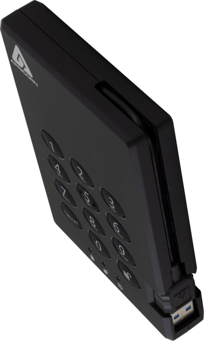 Hard disk i jashtëm Apricorn Aegis Padlock 3.0, 500GB, USB 3.1, i zi