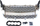 Grill MTuning Audi A5 8T RS Style, krom e zi, me PDC