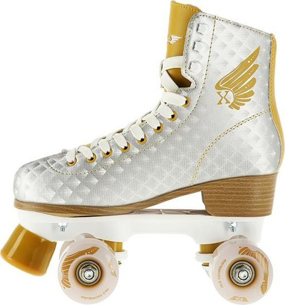 Patina me katër rrota Nils Extreme NQ14198 Gold, nr. 37, ABEC 7, argjend me gold