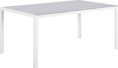 Set ngrënieje kopshti Beliani Catania, 6 persona, alumini, gri