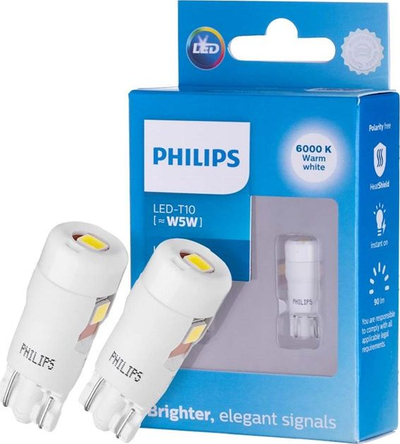 Llambë sinjalizimi veture Philips Ultinon Pro6000 LED T10 W5W, 6000K, e bardhë e ftohtë