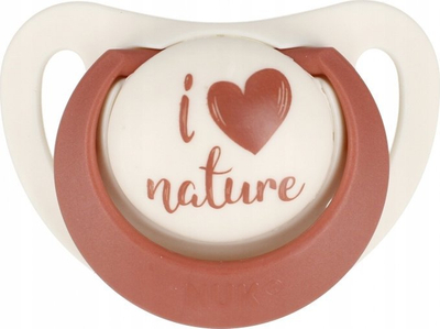 Cuclë NUK Soothing Fore Nature, lateks, 18-36 muaj, e kuqe