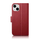 Këllëf–portofol iCarer Wallet Case 2n1 për iPhone 14 Plus, lëkurë, Anti RFID, i kuq