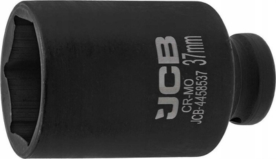 Çelës goditës i thellë JCB JCB-4458537, 1/2", 37mm 6-këndor, i zi