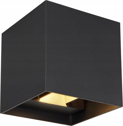 Lampë muri për oborr Globo Veronika 34168B, LED 3W, 3000K IP54, e zezë