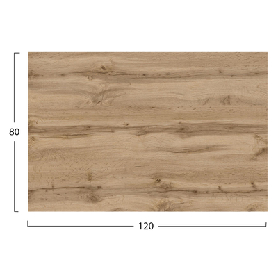 Pllakë tavoline HM5840.36, HPL drejtkëndore, 120×80cm, sonoma oak