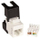 Modul keystone Lanview LVN128143, Cat 6, pa ekran, i bardh