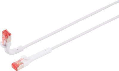 Kabllo rrjeti Lanview LV-6AFTP-FLEX-ANG-03W, Cat6A, me kënd që e rrotullon, e bardhë