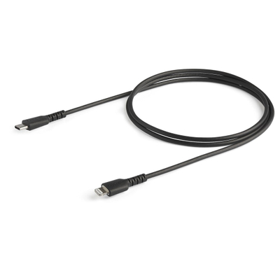 Kabllo USB StarTech RUSBCLTMM1MB, USB C në Lightning, 1 m, i zi