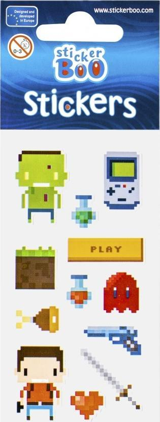 Ngjitësa Stickerboo Pixel PBH, set dekorativ, shumëngjyrëshe