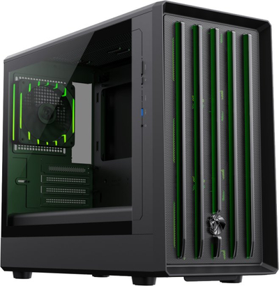 Kuti kompjuteri gaming GameMax Claw 360, ATX, ARGB, e zezë