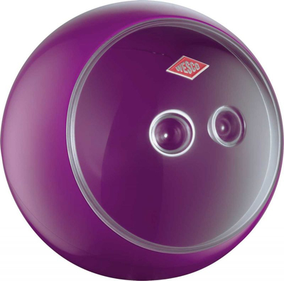 Enë ruajtje Wesco Spacy Ball, metal, me formë si top, ngjyrë vjollcë blackberry