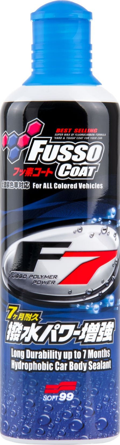 Dyll i lëngshëm për makinë Soft99 Fusso Coat F7, 300 ml, për të gjitha ngjyrat