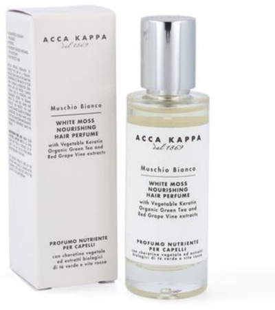 Parfum flokësh Acca Kappa White Moss, ushqyes, 30ml, transparent