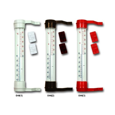 Termometër dritareje Terdens 0433, 27cm, -50°C deri +50°C, i bardhë