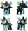 Set figurina Pokemon Jazwares Battle Figure W12, 8 copë, shumëngjyrëshe