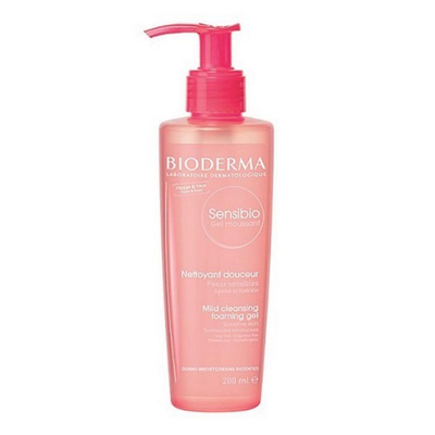 Xhel pastrimi për fytyrë Bioderma Sensibio Moussant, 200 ml