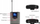 Mikrofon wireless UHF K8, sistem dore, marrës i vogël portativ 6.35mm, rreze 50m, ngjyrë e zezë