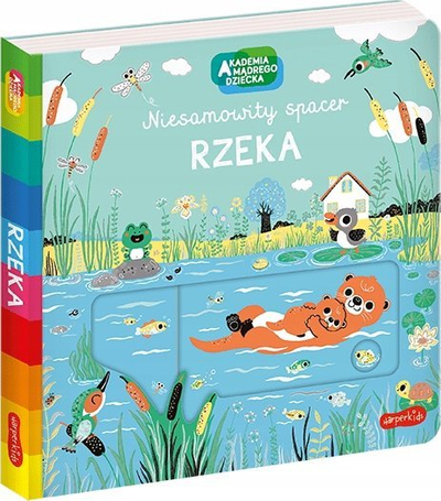 Интерактивна книга за деца River Academy Of A Wise Child Amazing Walk, со подвижни елементи, сребрена декорација, шарена