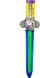 Shpatë lodër Singularity Hero Sword 4897132890014, drita LED, me zë, blu jeshile