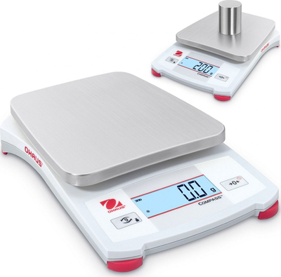Peshore laboratorike Ohaus Compass CX621, për tu marrë me vete, me ekran LCD, gri