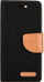 Книжно капаче Canvas за Samsung Galaxy A51, со џебови, со функција држач, црно