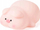 Llampë nate Creative Pig, LED 1W, silikon, rozë