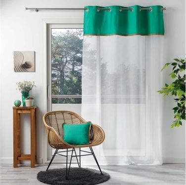 Perde Douceur d’Interieur Kelonia, 140x240 cm, poliestër, jeshile