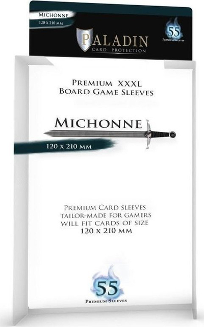 Mbrojtëse letrash loje Paladin Michonne, 55 copë, 120x210mm, transparente