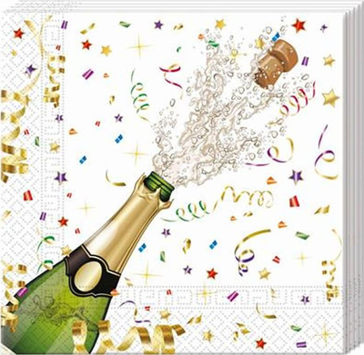 Lecka letre party GoDan Sparkling Celebration, 33x33cm, 20 copë, shumëngjyrëshe