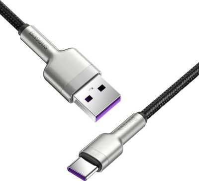 Kabllo karikimi Baseus, USB në USB C, 66W, e zezë