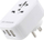 Adapter udhëtimi World to USA me USB, 2x USB, 1x USB C, i bardhë