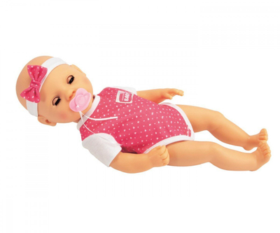Kukull bebe Simba New Born Baby Hungry, 38cm, me funksione dhe aksesorë, rozë