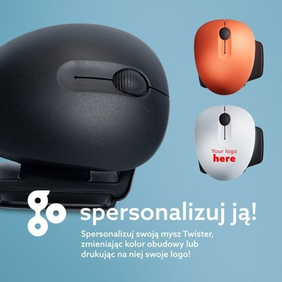 Maus ergonomik R-Go Tools R-Go Twister, Bluetooth edhe me kabllo, i palosshëm, për të dyja duart