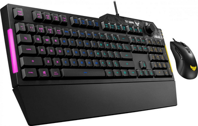 Tastierë dhe maus Asus TUF COMBO K1 / M3 (90MP02A0-BCUA00), US, të zeza