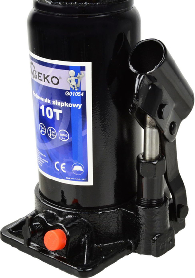 Хидрауличен крик GEKO G01054, 10T, метален, црн