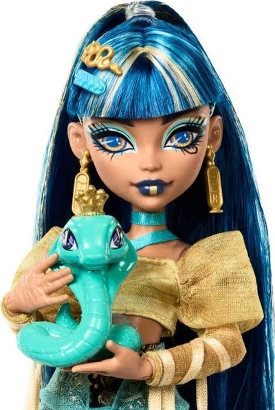 Kukull Monster High Cleo De Nile, me aksesorë, shumëngjyrëshe