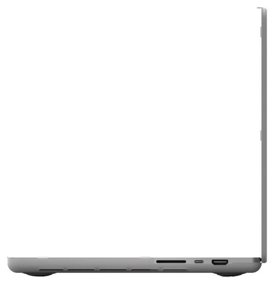 Заштитна обвивка Next One SafeGuard за MacBook Pro 14\", поликарбонат, проѕирна сива