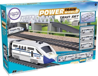 Lodër hekurudhë elektrike për fëmijë Woopie Huge, 914 cm