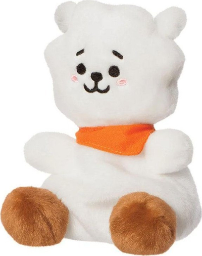 Lodër pelushi BT21 RJ Palm Pal, 5\", mini, e bardhë